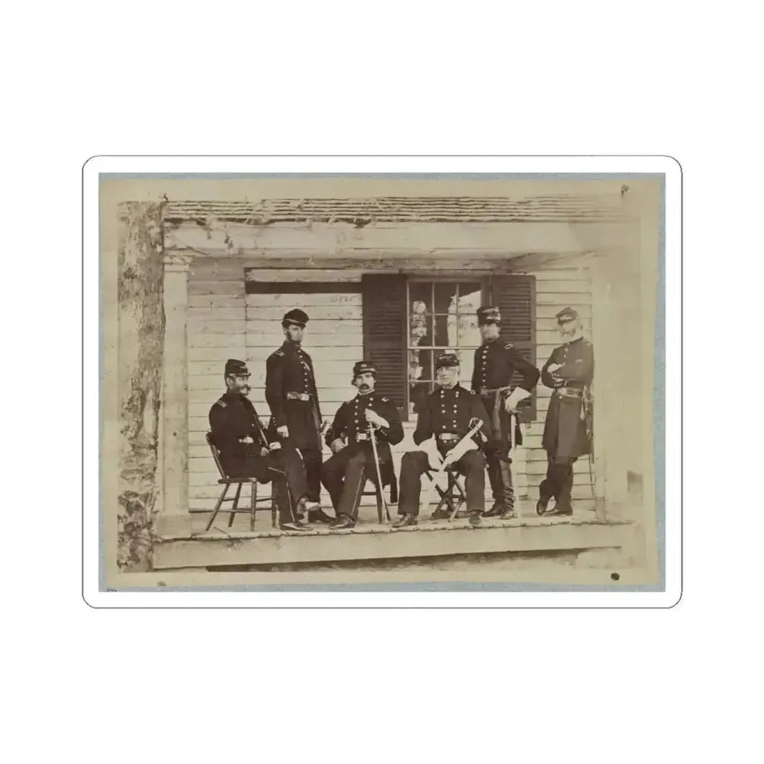 Brig. General J. S. Wadsworth and Staff (U.S. Civil War) STICKER Vinyl Kiss-Cut Decal 6 Inch White - The Sticker Space