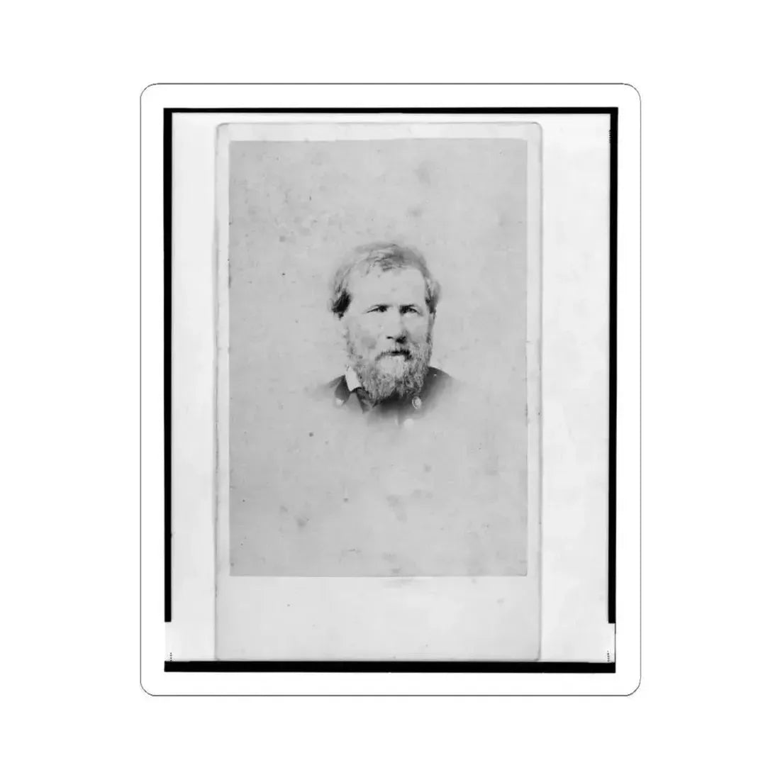 Brig. General John Mcauley Palmer, Union Officer, Bust Portrait, Facing Front (U.S. Civil War) STICKER Vinyl Kiss-Cut Decal 4 Inch White - The Sticker Space