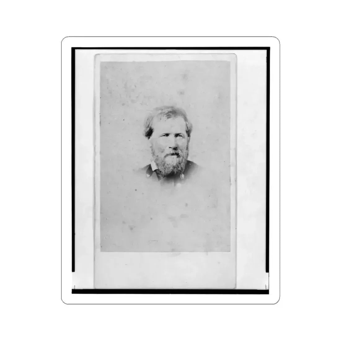 Brig. General John Mcauley Palmer, Union Officer, Bust Portrait, Facing Front (U.S. Civil War) STICKER Vinyl Kiss-Cut Decal 6 Inch White - The Sticker Space