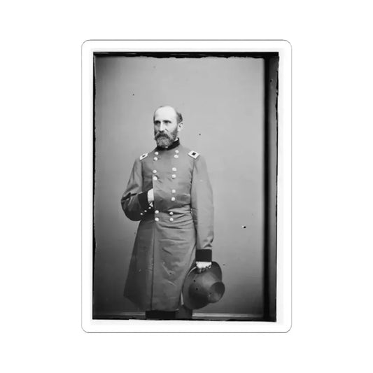 Brig. Maj. Gen. Rufus Saxton (U.S. Civil War) STICKER Vinyl Kiss-Cut Decal 2 Inch White - The Sticker Space
