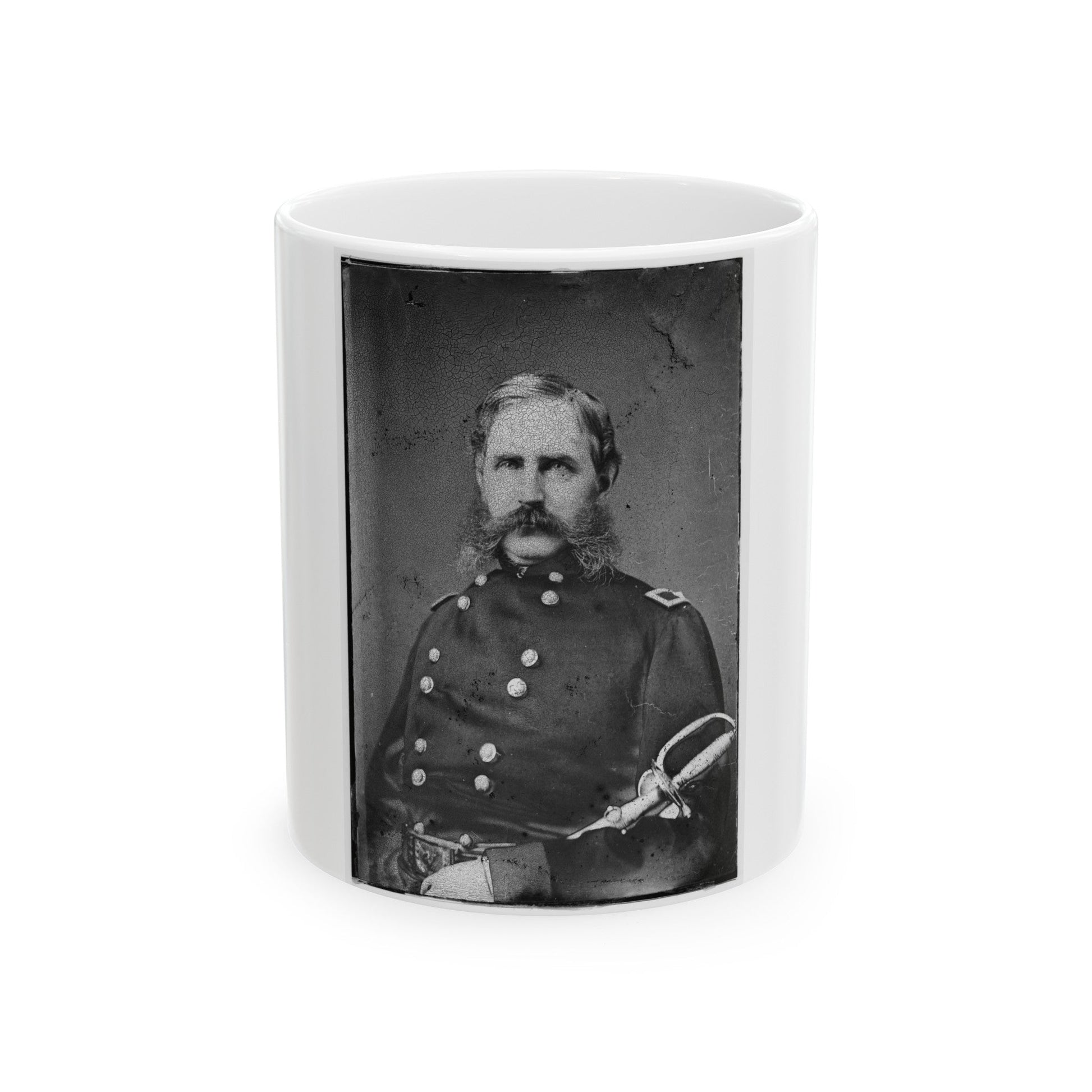 Brig. Gen C.C. Augur 003 (U.S. Civil War) White Coffee Mug-11oz-The Sticker Space