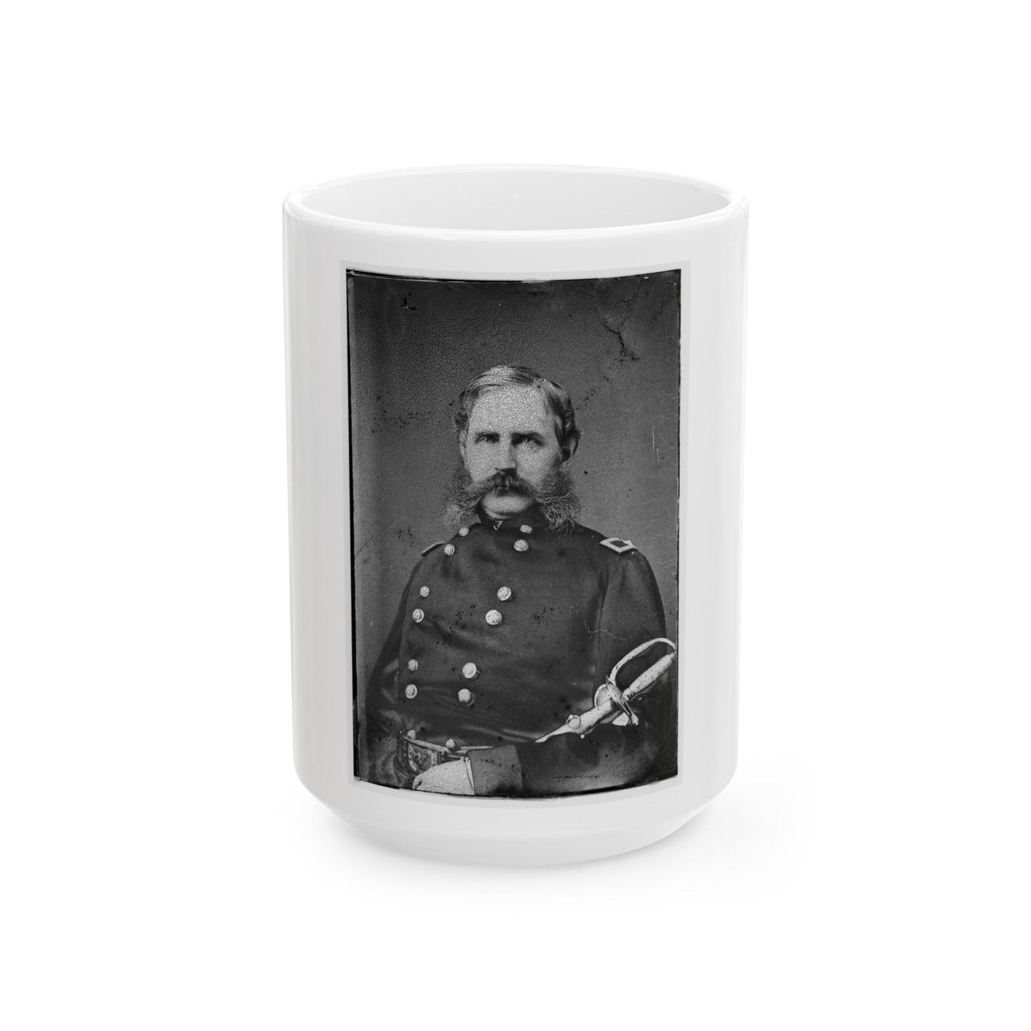 Brig. Gen C.C. Augur 003 (U.S. Civil War) White Coffee Mug-15oz-The Sticker Space