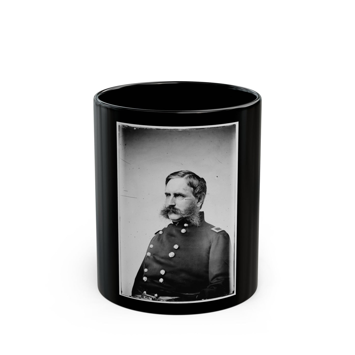 Brig. Gen C.C. Augur (U.S. Civil War) Black Coffee Mug-11oz-The Sticker Space