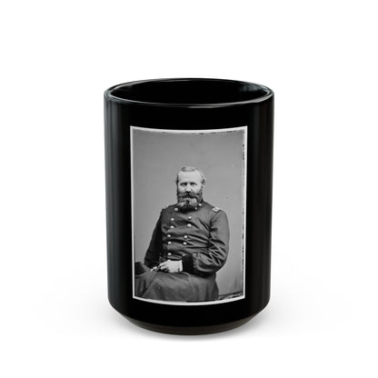 Brig. Gen. Alex Hays 002 (U.S. Civil War) Black Coffee Mug-15oz-The Sticker Space