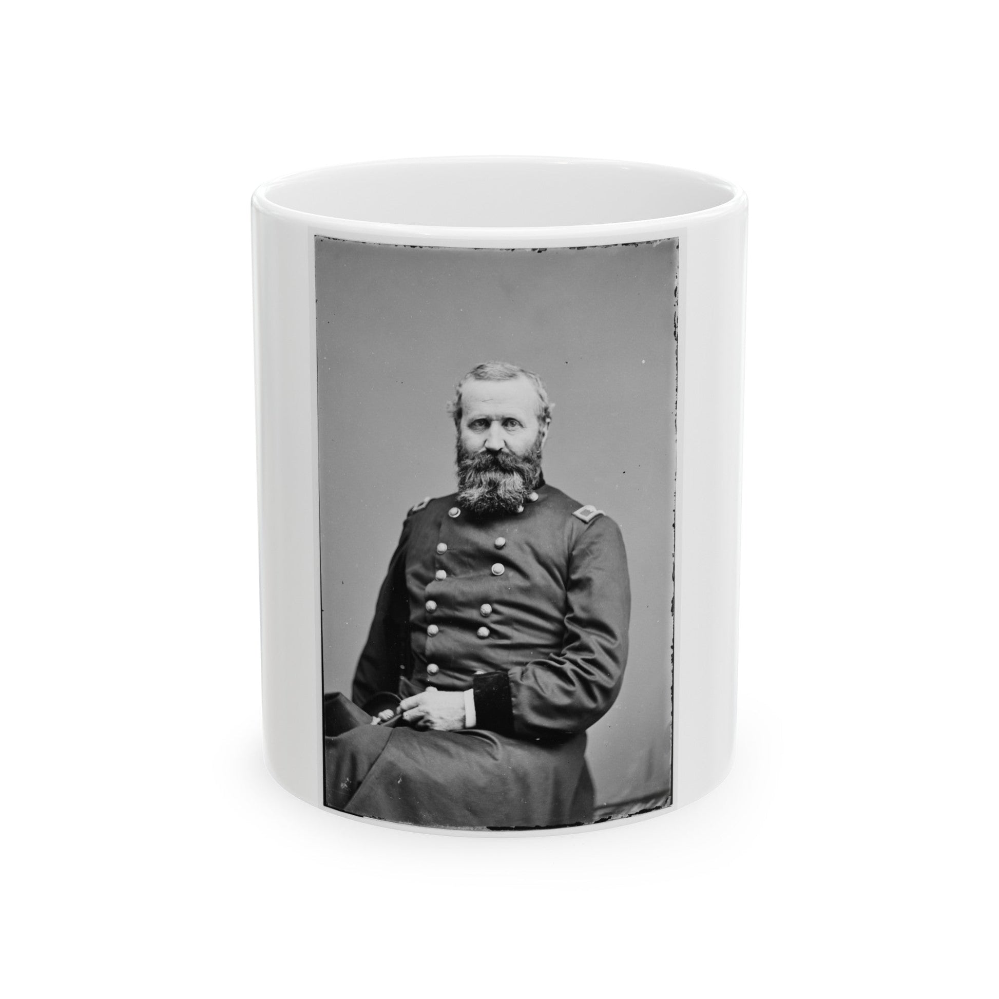 Brig. Gen. Alex Hays 002 (U.S. Civil War) White Coffee Mug-11oz-The Sticker Space