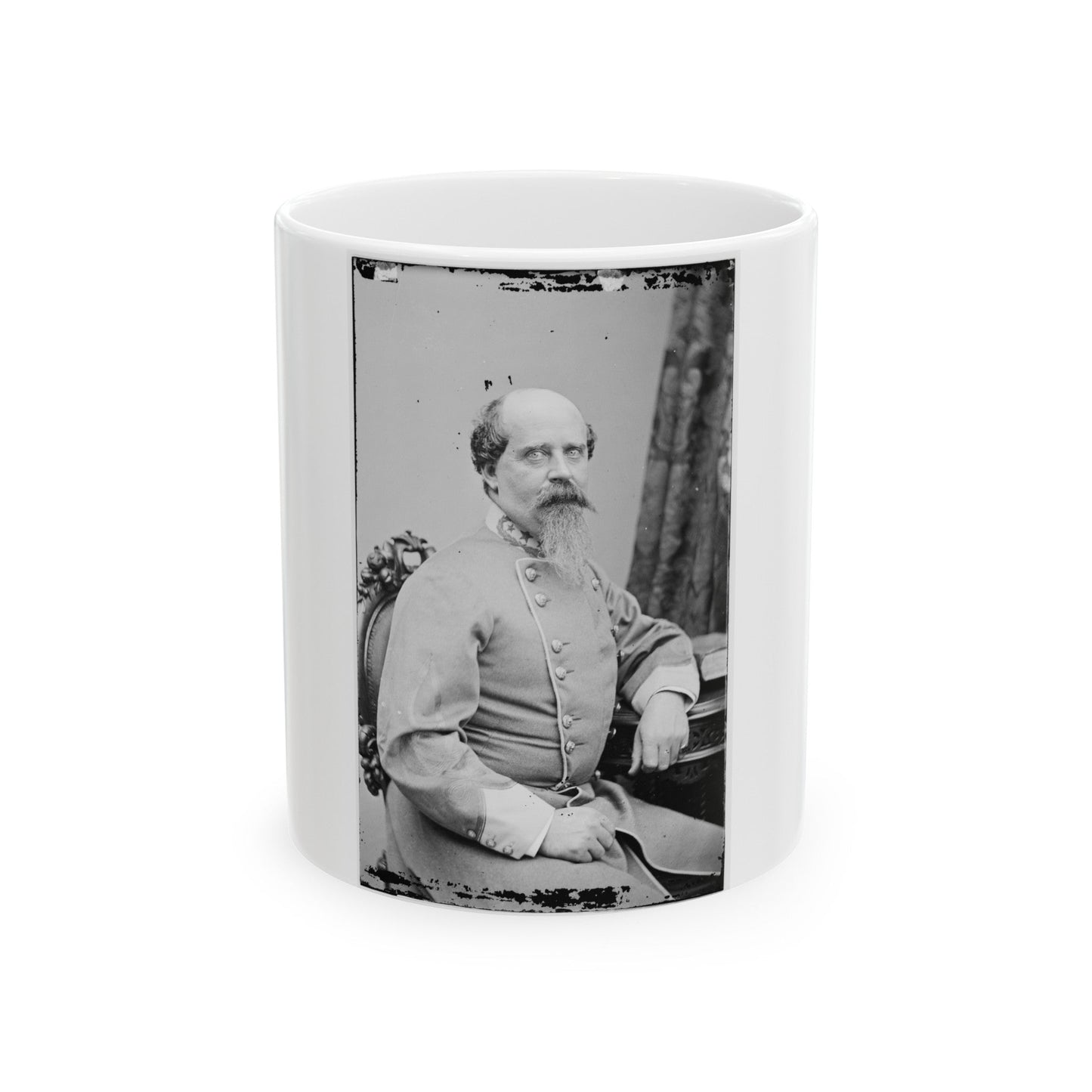 Brig. Gen. B.H. Robertson (U.S. Civil War) White Coffee Mug-11oz-The Sticker Space