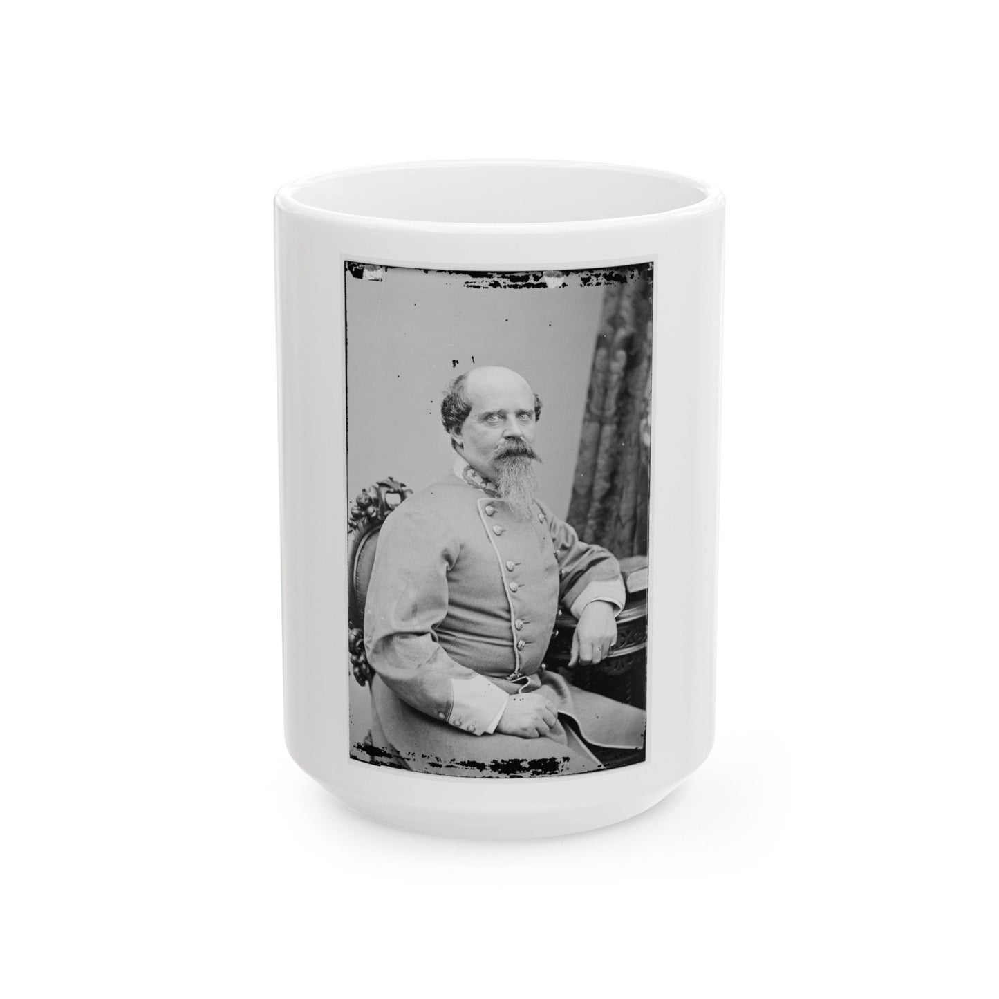 Brig. Gen. B.H. Robertson (U.S. Civil War) White Coffee Mug-15oz-The Sticker Space