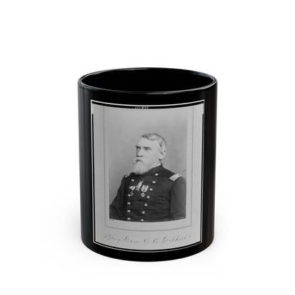 Brig. Gen. C.C. Gilbert (U.S. Civil War) Black Coffee Mug-11oz-The Sticker Space