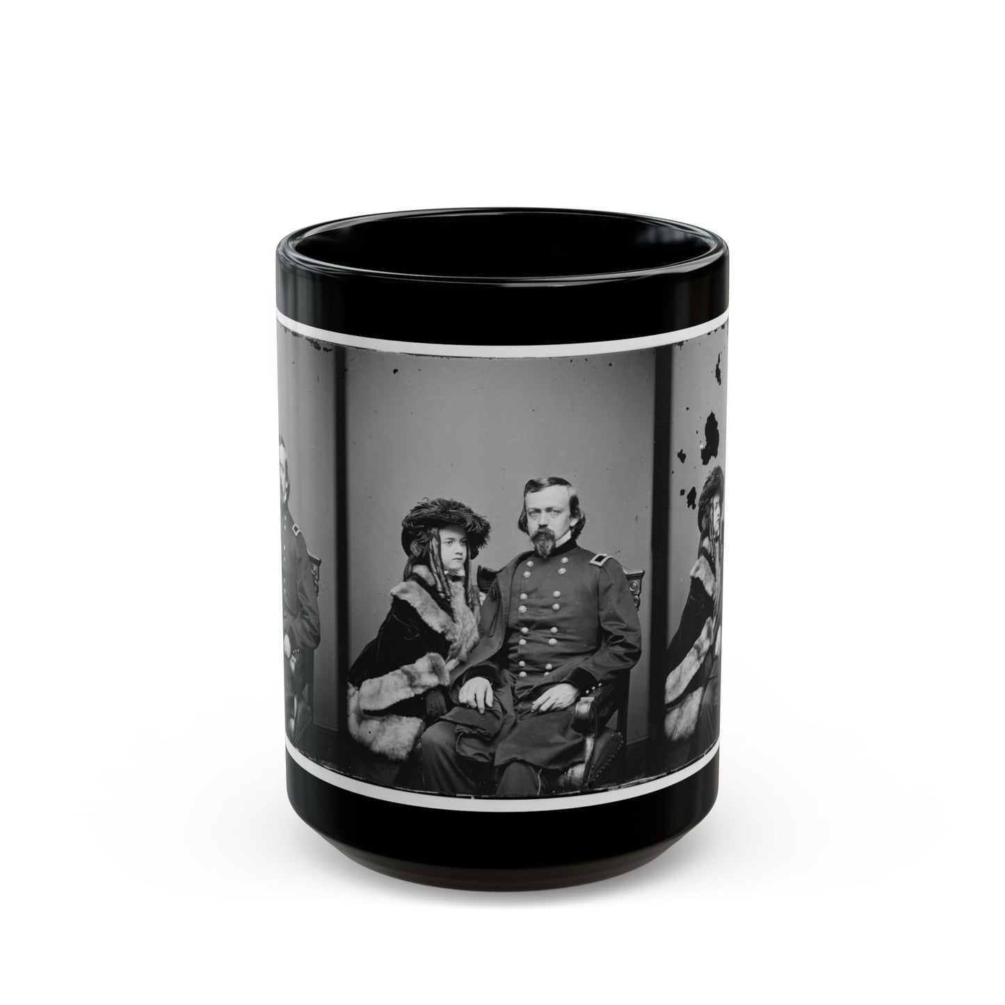 Brig. Gen. Charles P. Stone, & Daughter Hettie (U.S. Civil War) Black Coffee Mug