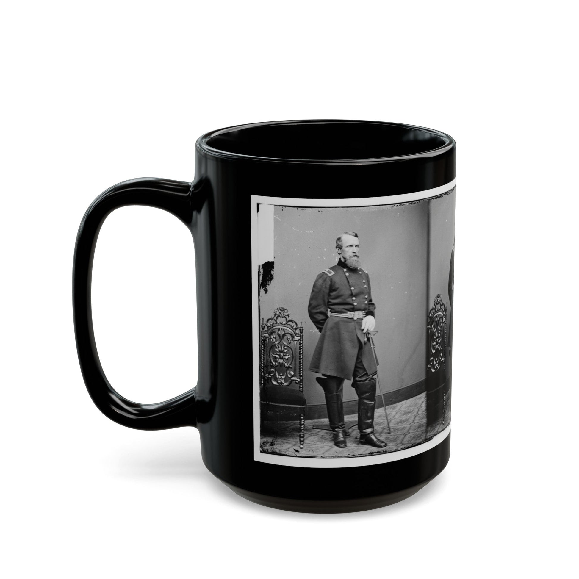 Brig. Gen. David B. Birney (U.S. Civil War) Black Coffee Mug-The Sticker Space