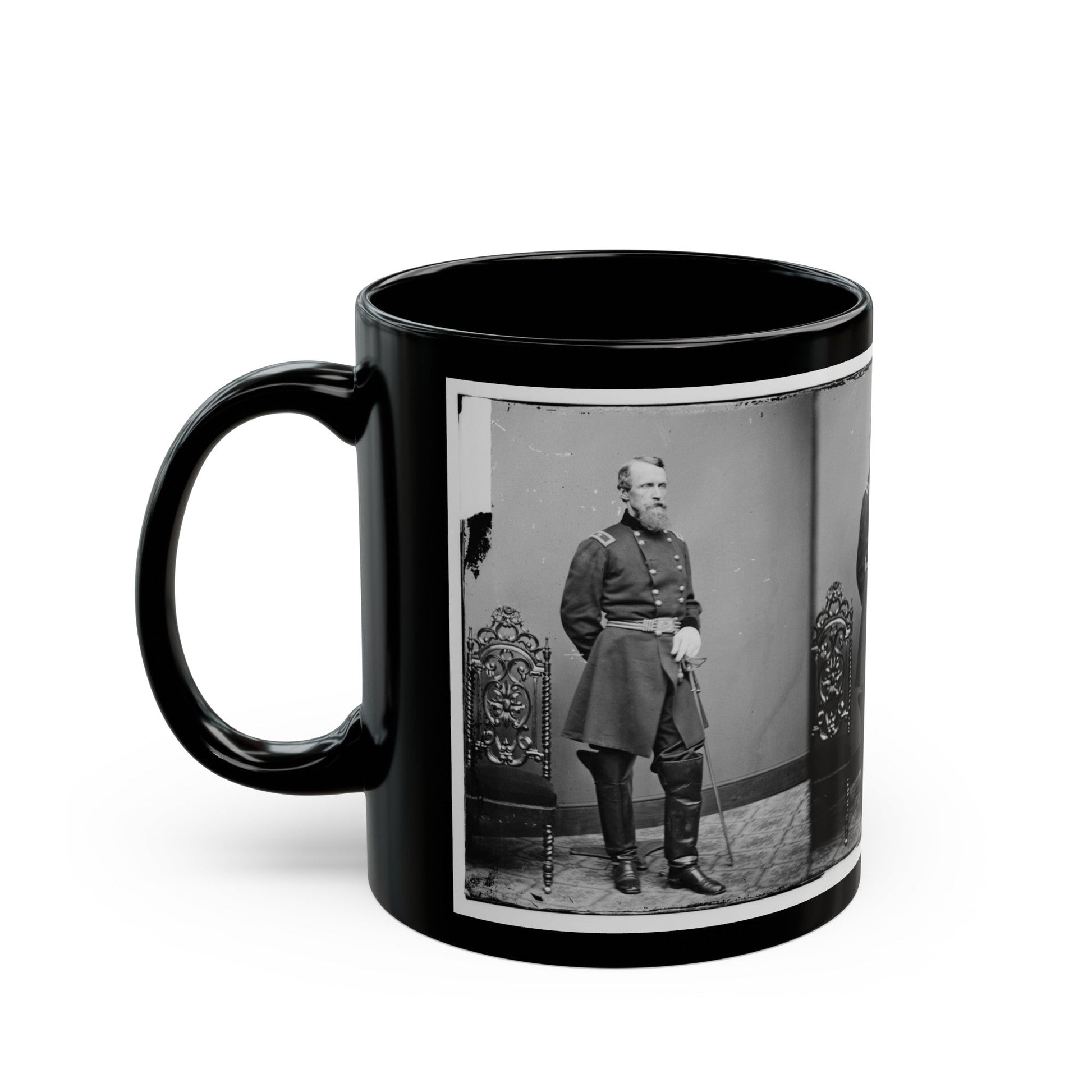 Brig. Gen. David B. Birney (U.S. Civil War) Black Coffee Mug-The Sticker Space