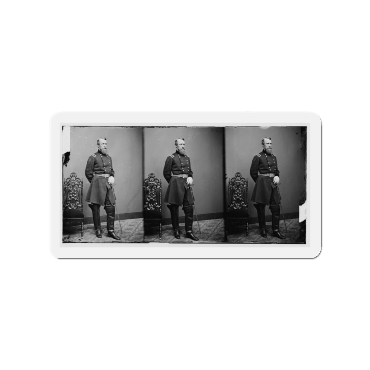 Brig. Gen. David B. Birney (U.S. Civil War) Refrigerator Magnet-2" x 2"-The Sticker Space