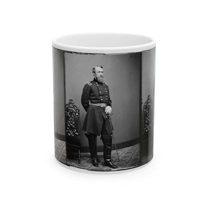 Brig. Gen. David B. Birney (U.S. Civil War) White Coffee Mug-11oz-The Sticker Space