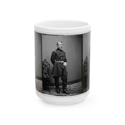 Brig. Gen. David B. Birney (U.S. Civil War) White Coffee Mug-15oz-The Sticker Space