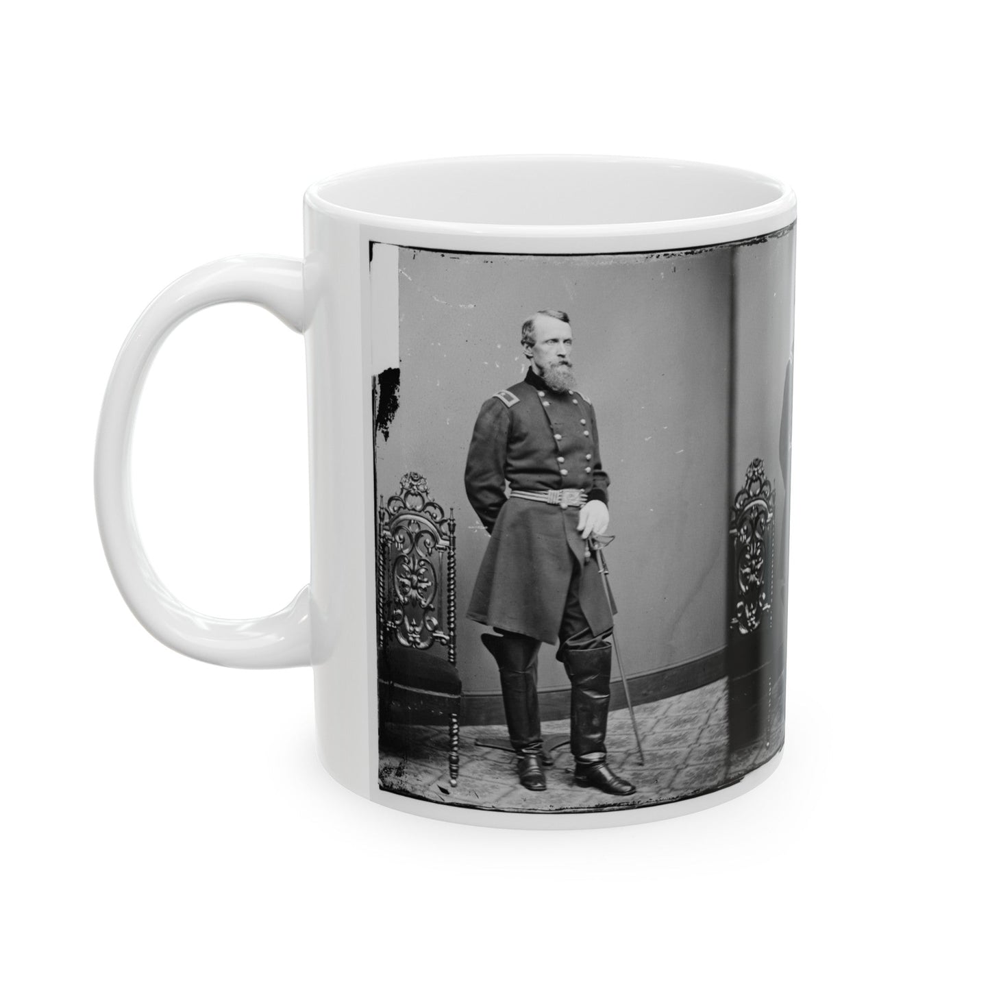 Brig. Gen. David B. Birney (U.S. Civil War) White Coffee Mug-The Sticker Space