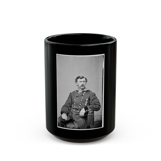 Brig. Gen. G.M. Love (U.S. Civil War) Black Coffee Mug-15oz-The Sticker Space