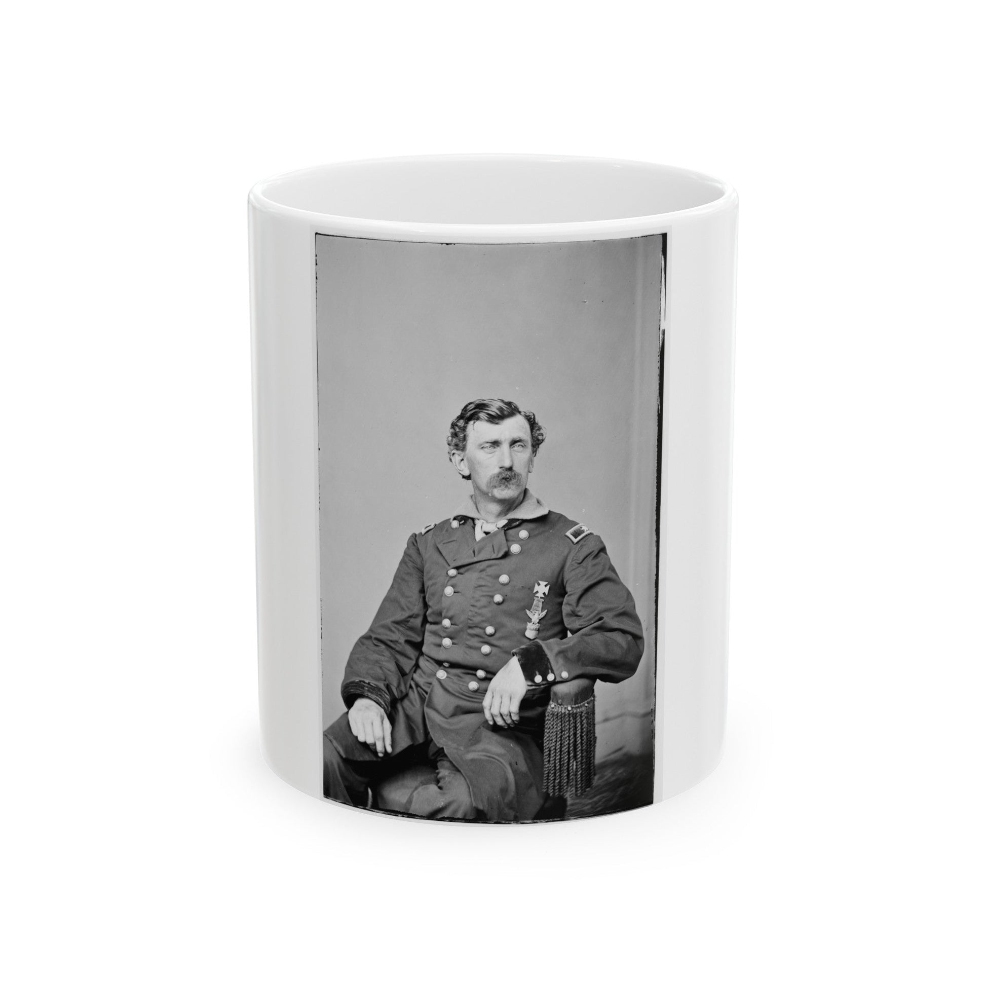 Brig. Gen. G.M. Love (U.S. Civil War) White Coffee Mug-11oz-The Sticker Space