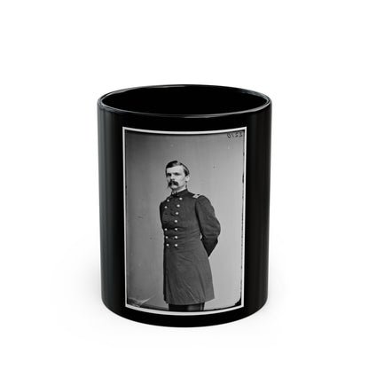 Brig. Gen. George C. Strong (U.S. Civil War) Black Coffee Mug-11oz-The Sticker Space