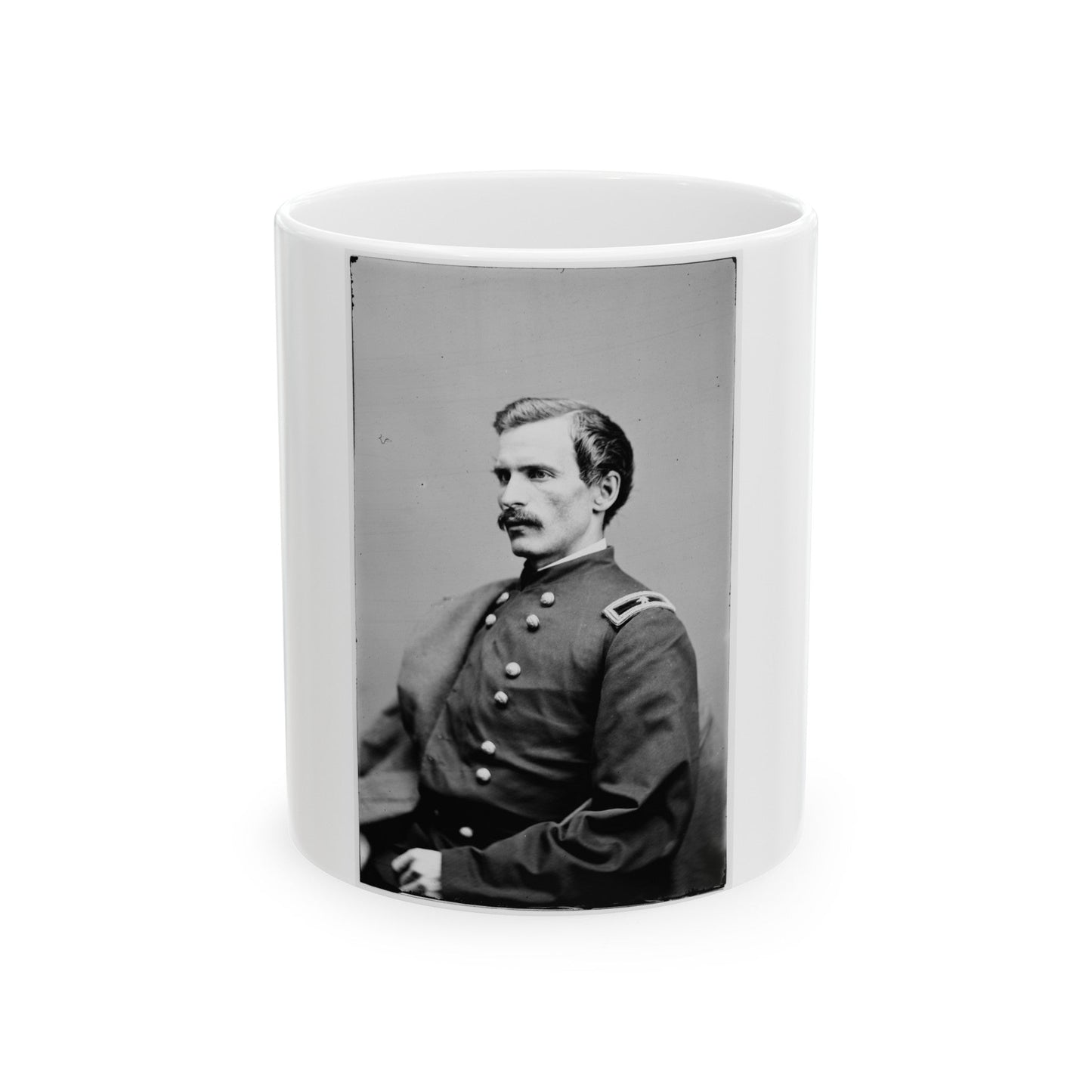 Brig. Gen. Henry A. Barnum 003 (U.S. Civil War) White Coffee Mug-11oz-The Sticker Space