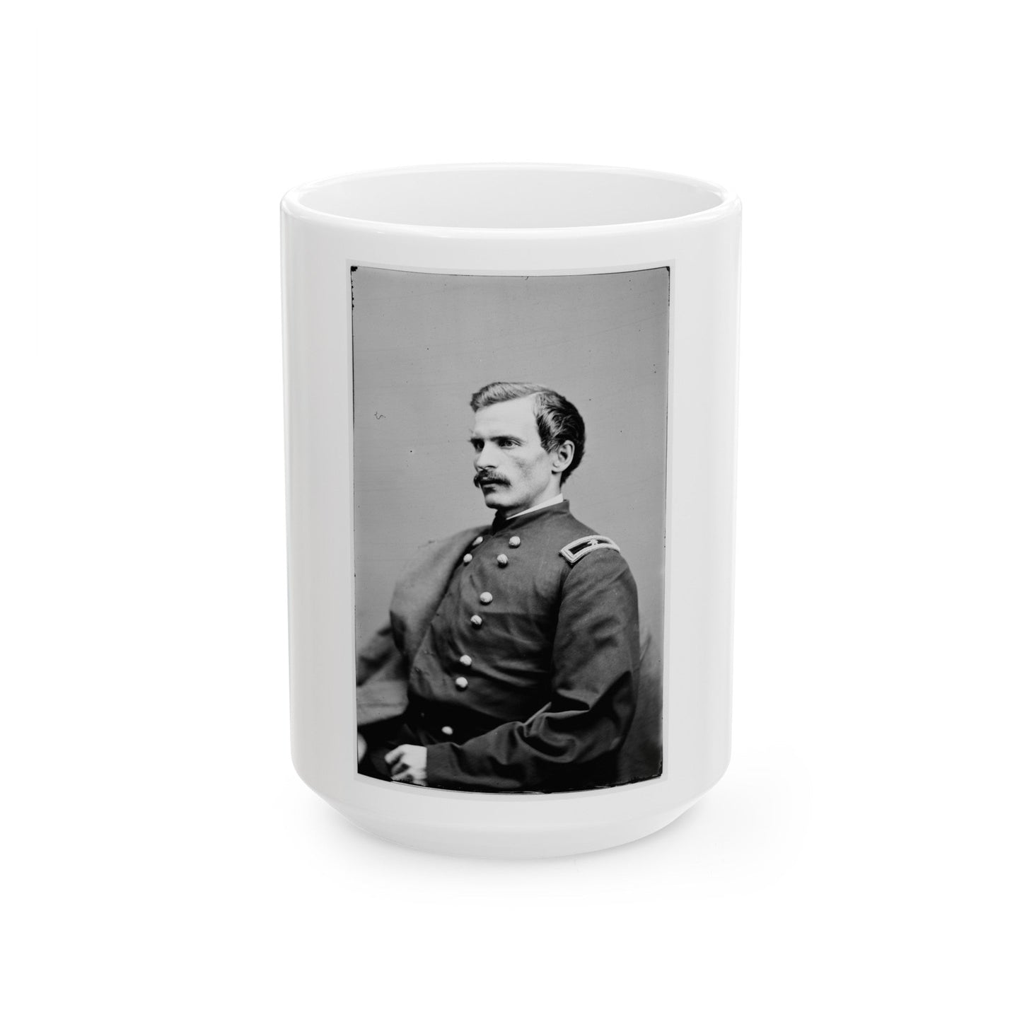 Brig. Gen. Henry A. Barnum 003 (U.S. Civil War) White Coffee Mug-15oz-The Sticker Space