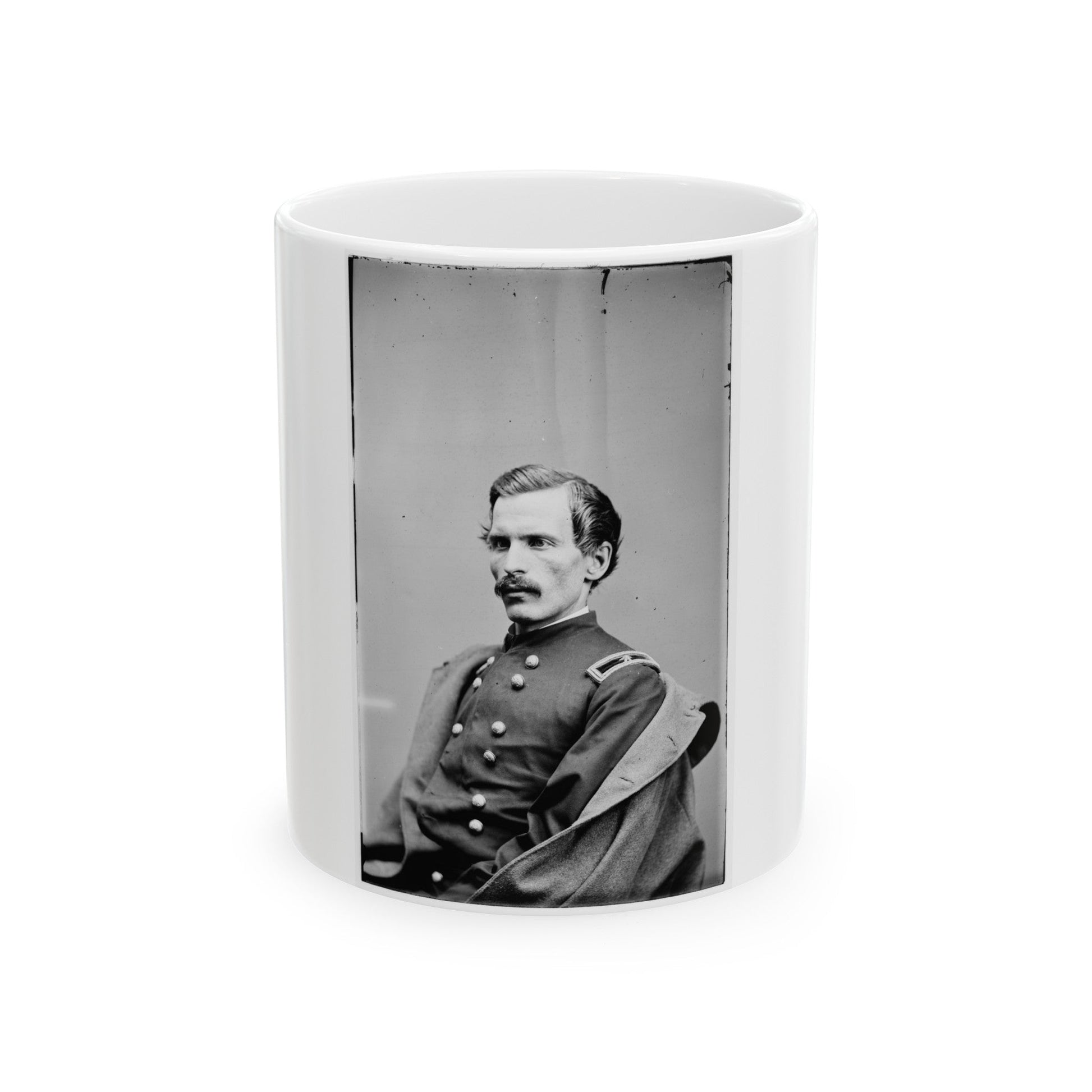 Brig. Gen. Henry A. Barnum 004 (U.S. Civil War) White Coffee Mug-11oz-The Sticker Space