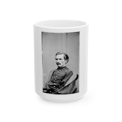 Brig. Gen. Henry A. Barnum 004 (U.S. Civil War) White Coffee Mug-15oz-The Sticker Space