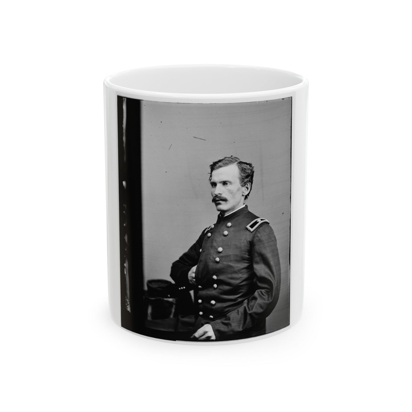 Brig. Gen. Henry A. Barnum 008 (U.S. Civil War) White Coffee Mug-11oz-The Sticker Space