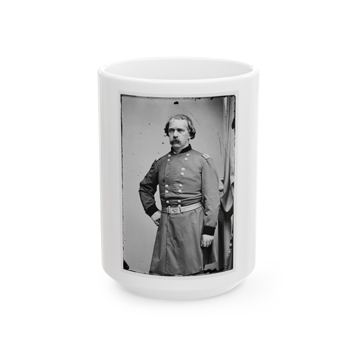 Brig. Gen. J. Hobart Ward 001 (U.S. Civil War) White Coffee Mug-15oz-The Sticker Space