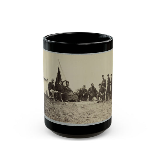 Brig. Gen. J. J. Abercrombie And Group (U.S. Civil War) Black Coffee Mug