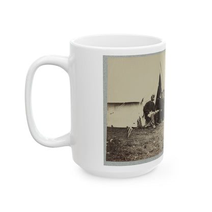 Brig. Gen. J. J. Abercrombie And Group (U.S. Civil War) White Coffee Mug