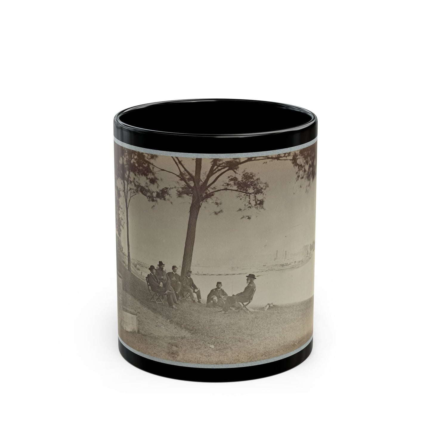 Brig. Gen. J. J. Abercrombie And Staff (U.S. Civil War) Black Coffee Mug