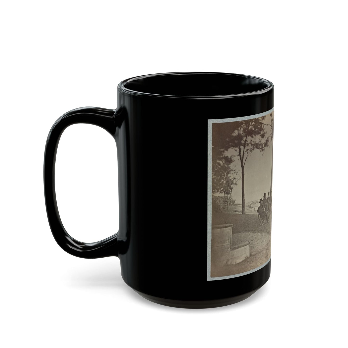 Brig. Gen. J. J. Abercrombie And Staff (U.S. Civil War) Black Coffee Mug