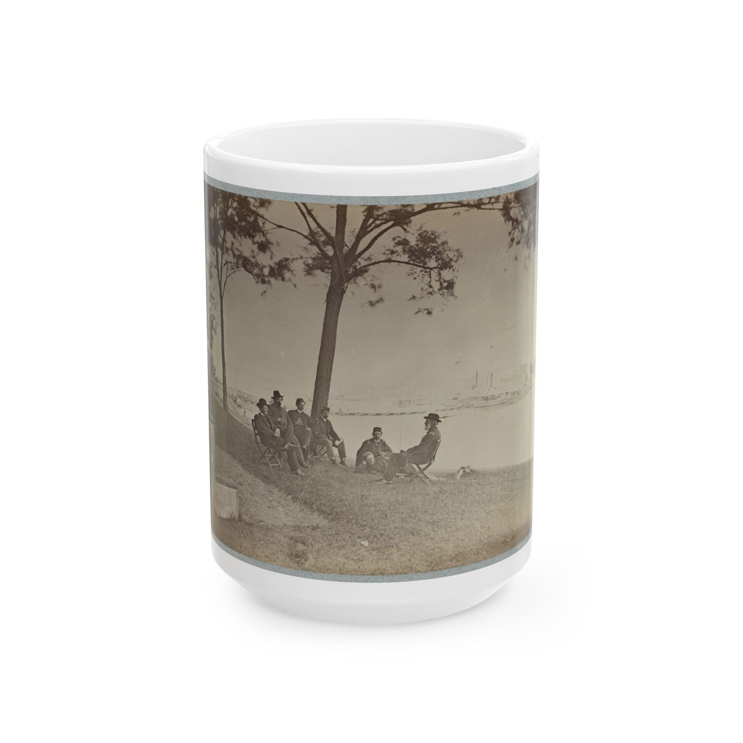 Brig. Gen. J. J. Abercrombie And Staff (U.S. Civil War) White Coffee Mug