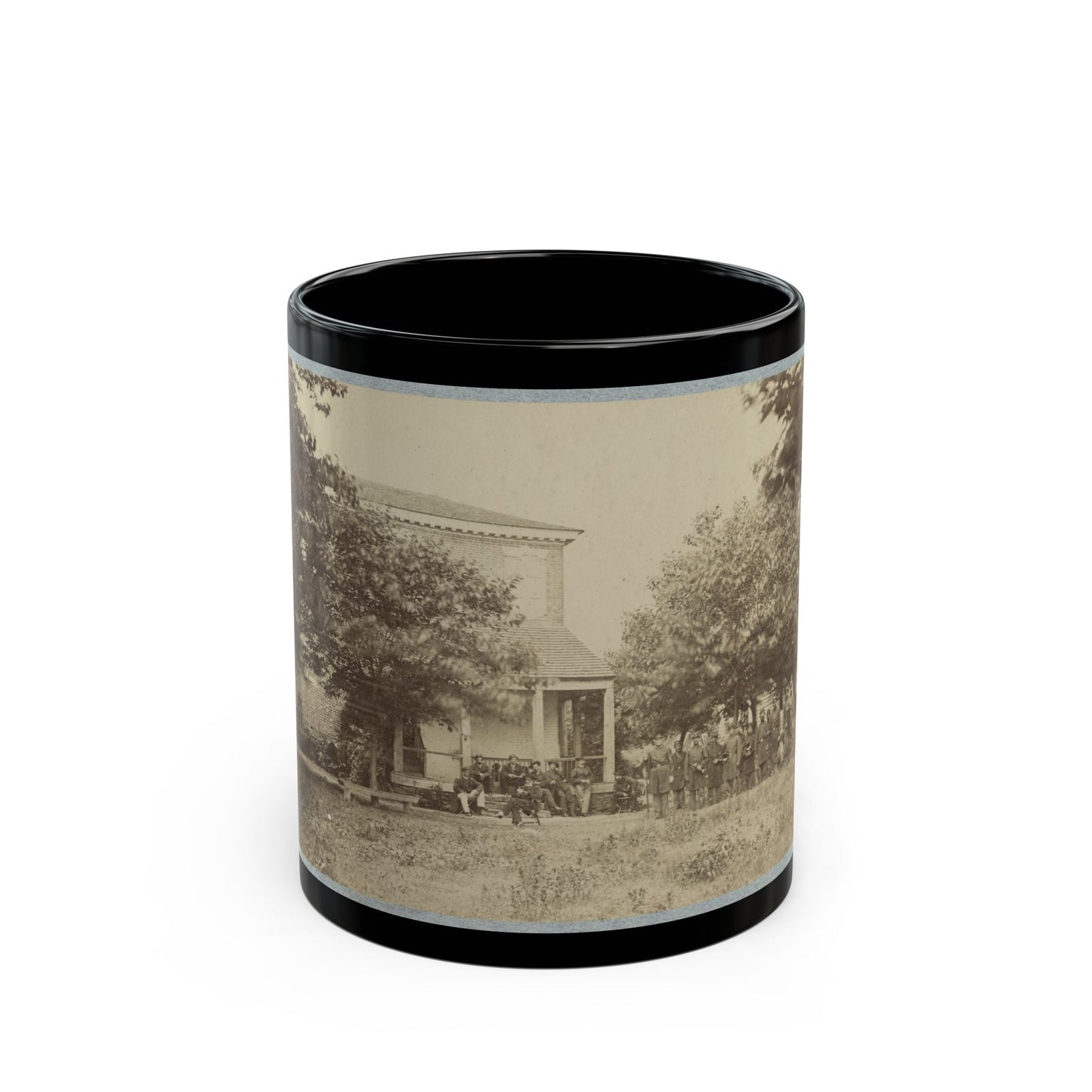 Brig. Gen. J. J. Abercrombie And Staff(2) (U.S. Civil War) Black Coffee Mug