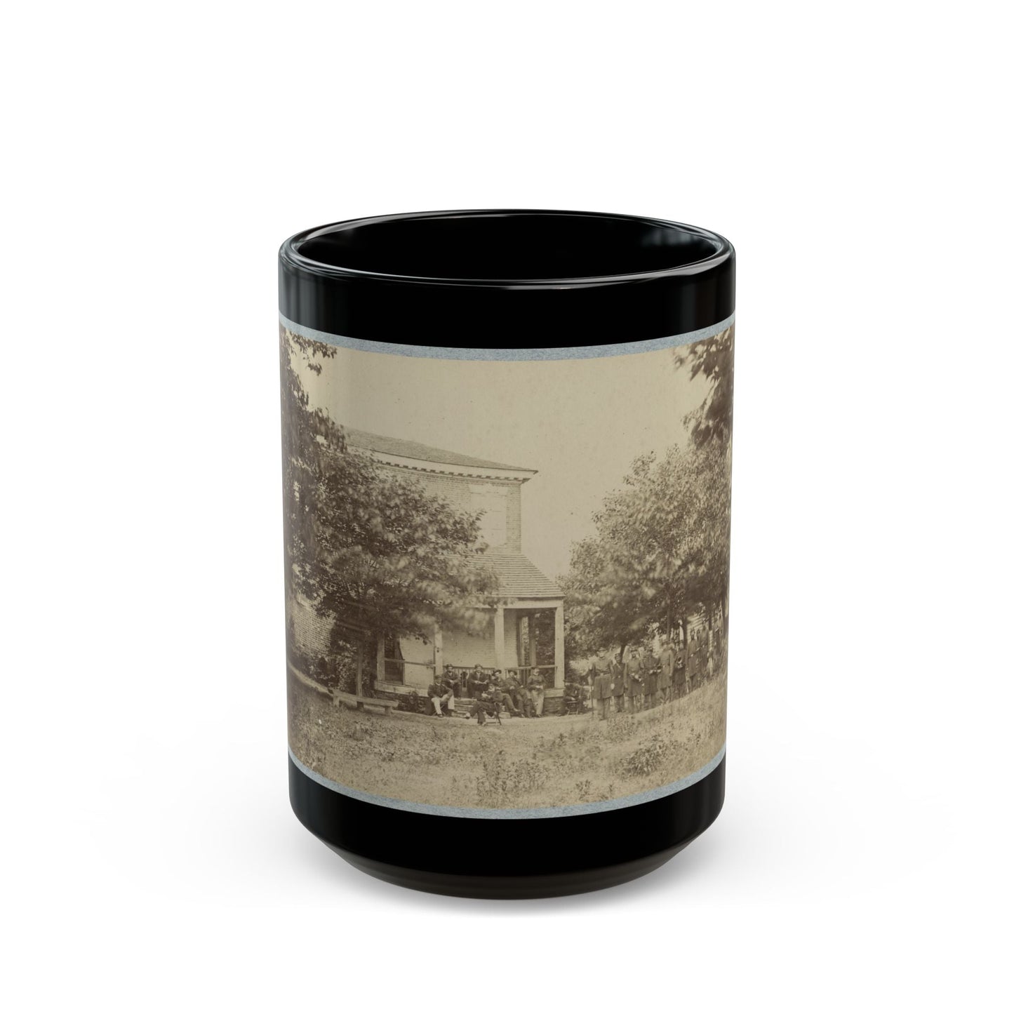 Brig. Gen. J. J. Abercrombie And Staff(2) (U.S. Civil War) Black Coffee Mug