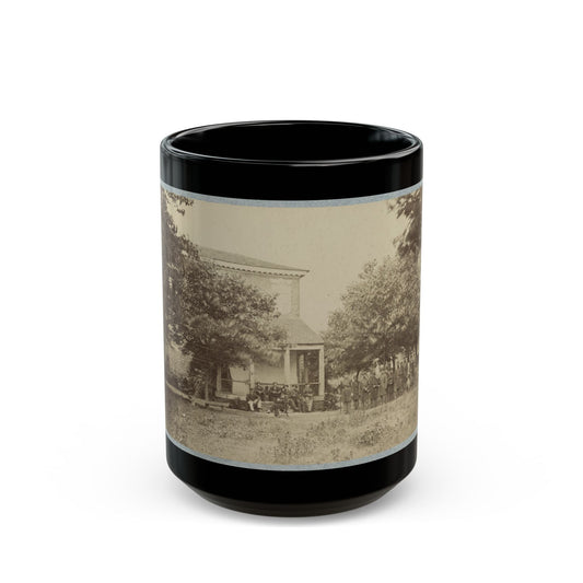 Brig. Gen. J. J. Abercrombie And Staff(2) (U.S. Civil War) Black Coffee Mug