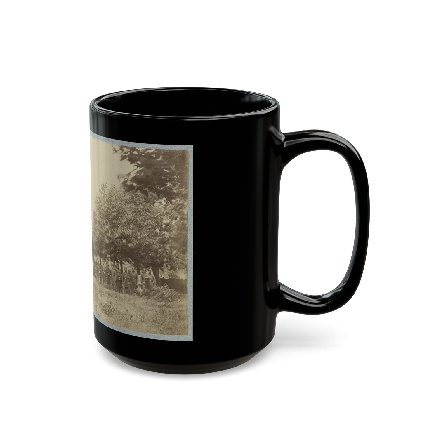 Brig. Gen. J. J. Abercrombie And Staff(2) (U.S. Civil War) Black Coffee Mug