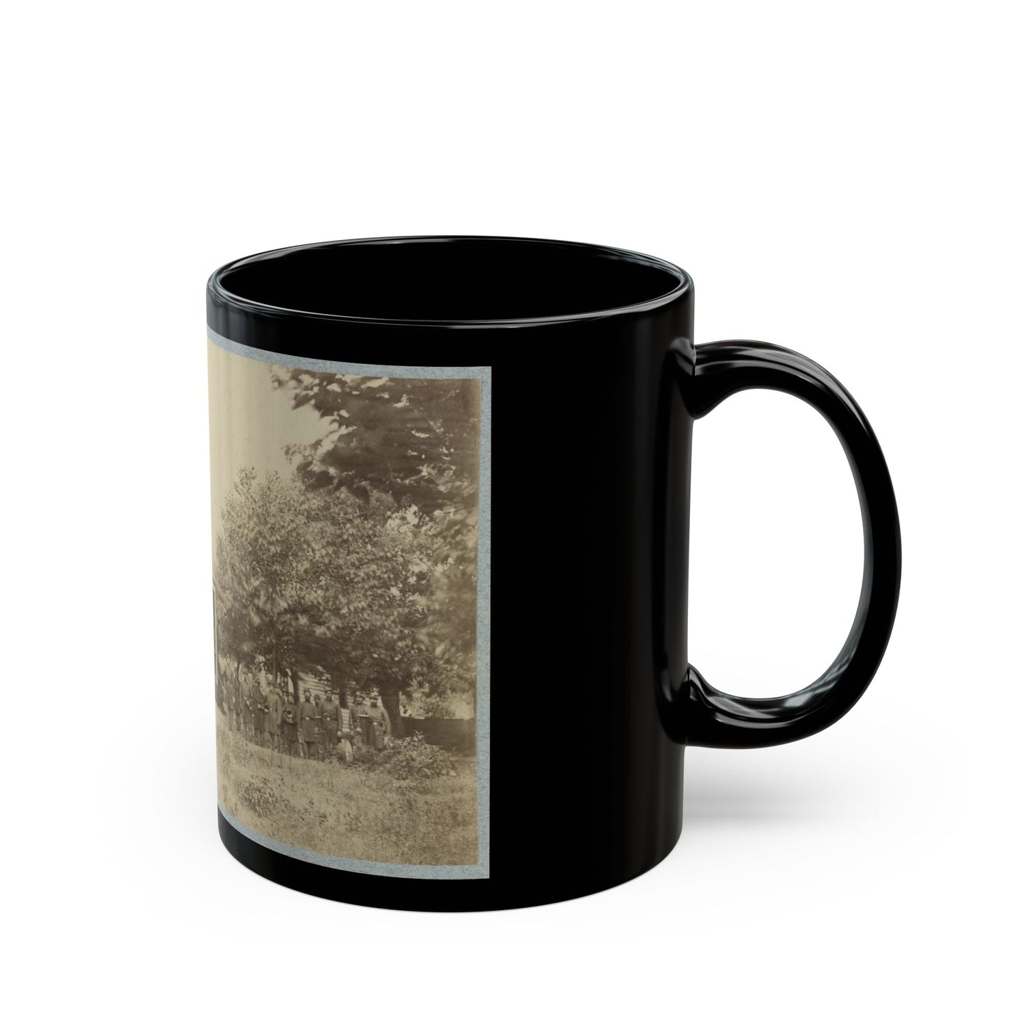 Brig. Gen. J. J. Abercrombie And Staff(2) (U.S. Civil War) Black Coffee Mug