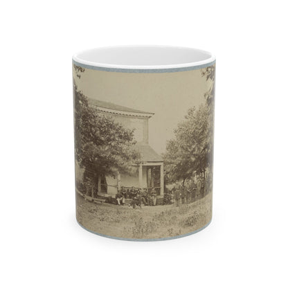 Brig. Gen. J. J. Abercrombie And Staff(2) (U.S. Civil War) White Coffee Mug