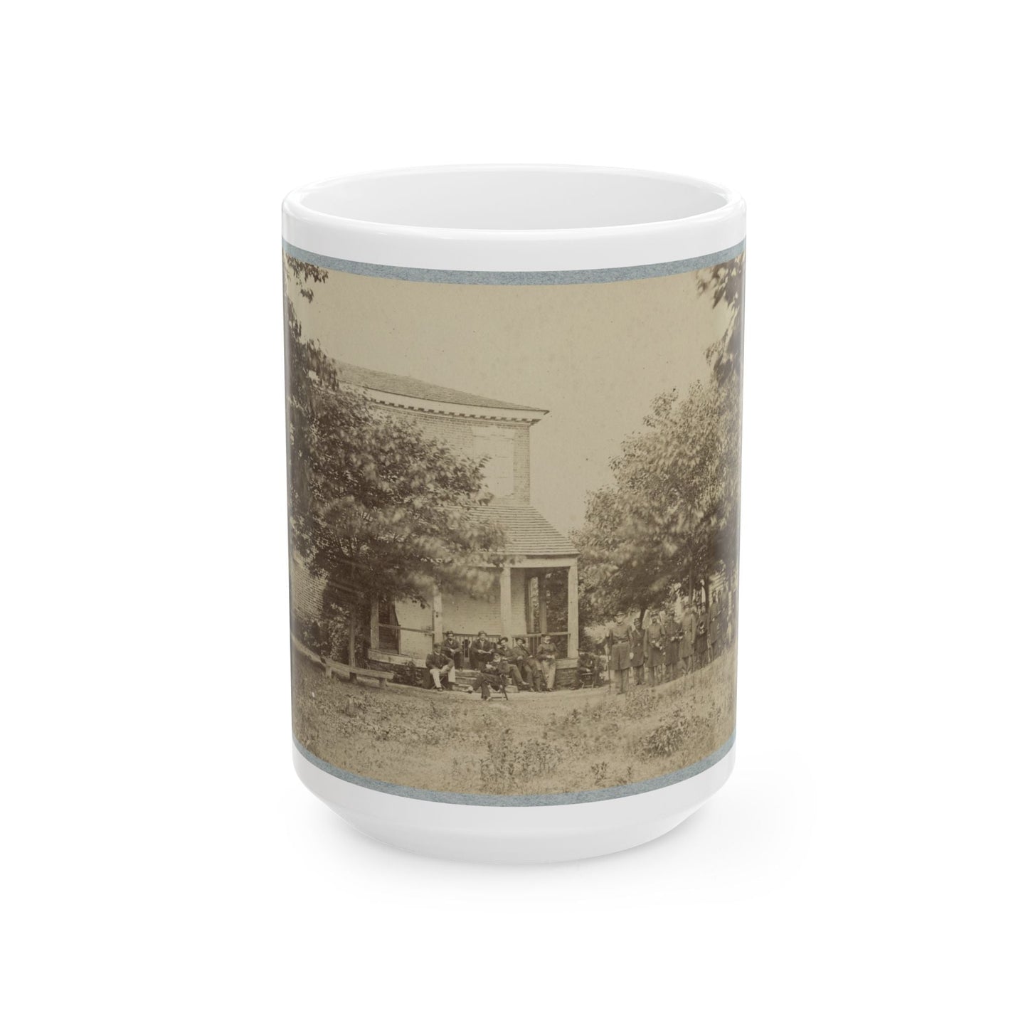 Brig. Gen. J. J. Abercrombie And Staff(2) (U.S. Civil War) White Coffee Mug