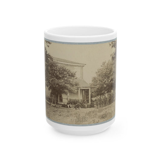 Brig. Gen. J. J. Abercrombie And Staff(2) (U.S. Civil War) White Coffee Mug