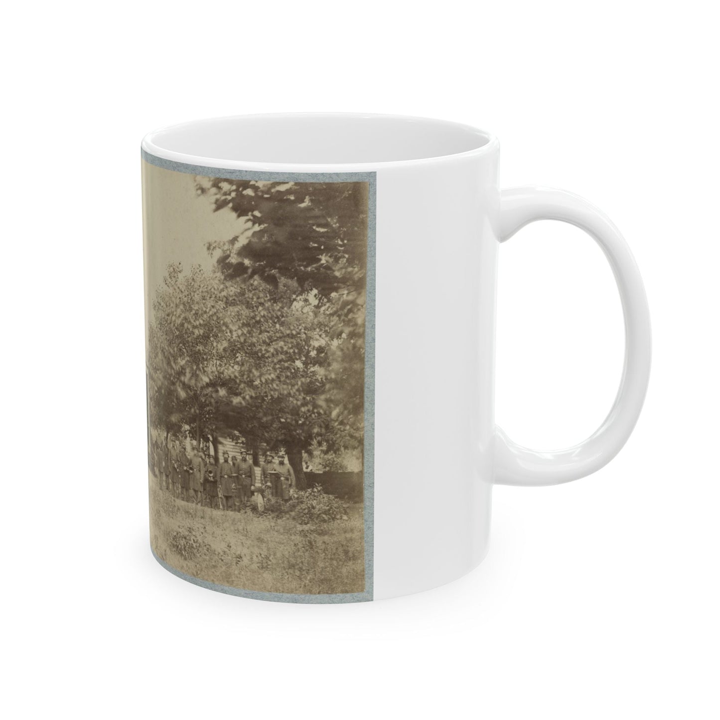 Brig. Gen. J. J. Abercrombie And Staff(2) (U.S. Civil War) White Coffee Mug