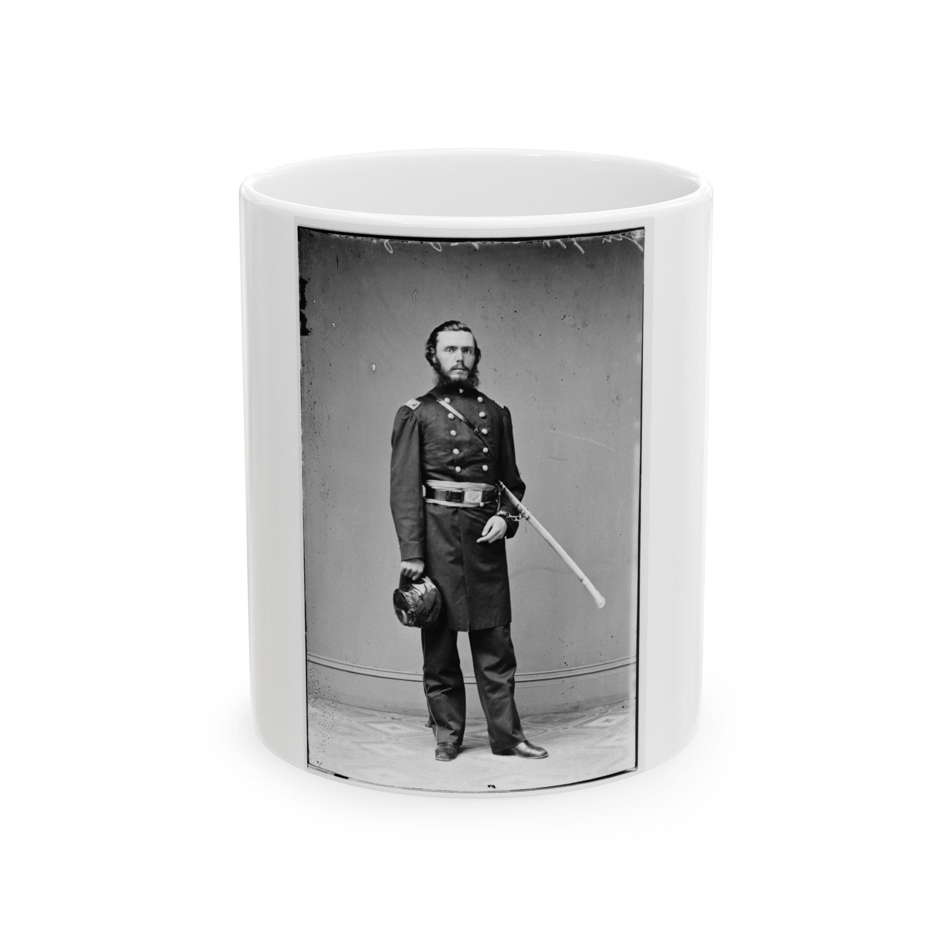 Brig. Gen. John Riggin 001 (U.S. Civil War) White Coffee Mug-11oz-The Sticker Space