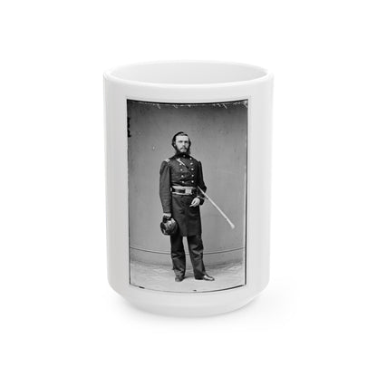 Brig. Gen. John Riggin 001 (U.S. Civil War) White Coffee Mug-15oz-The Sticker Space