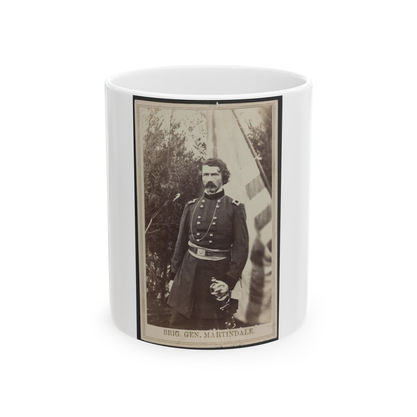 Brig. Gen. Martindale (U.S. Civil War) White Coffee Mug-11oz-The Sticker Space