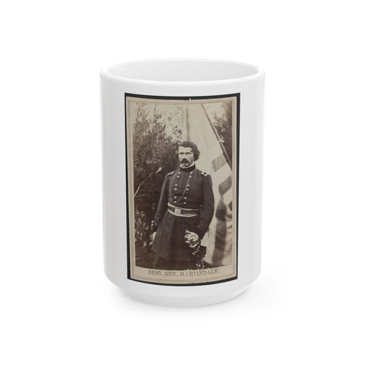 Brig. Gen. Martindale (U.S. Civil War) White Coffee Mug-15oz-The Sticker Space