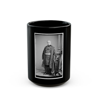 Brig. Gen. Richard S. Satterlee (U.S. Civil War) Black Coffee Mug-15oz-The Sticker Space