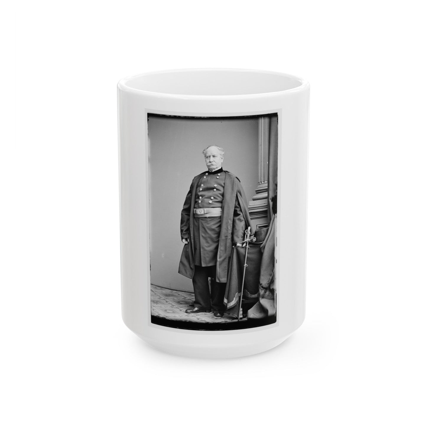 Brig. Gen. Richard S. Satterlee (U.S. Civil War) White Coffee Mug-15oz-The Sticker Space