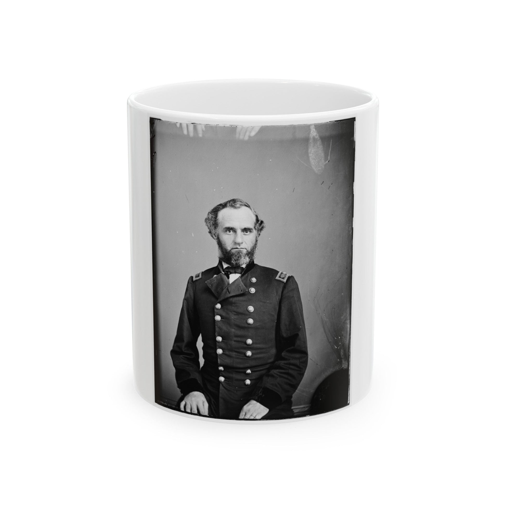 Brig. Gen. Richard W. Johnson (U.S. Civil War) White Coffee Mug-11oz-The Sticker Space