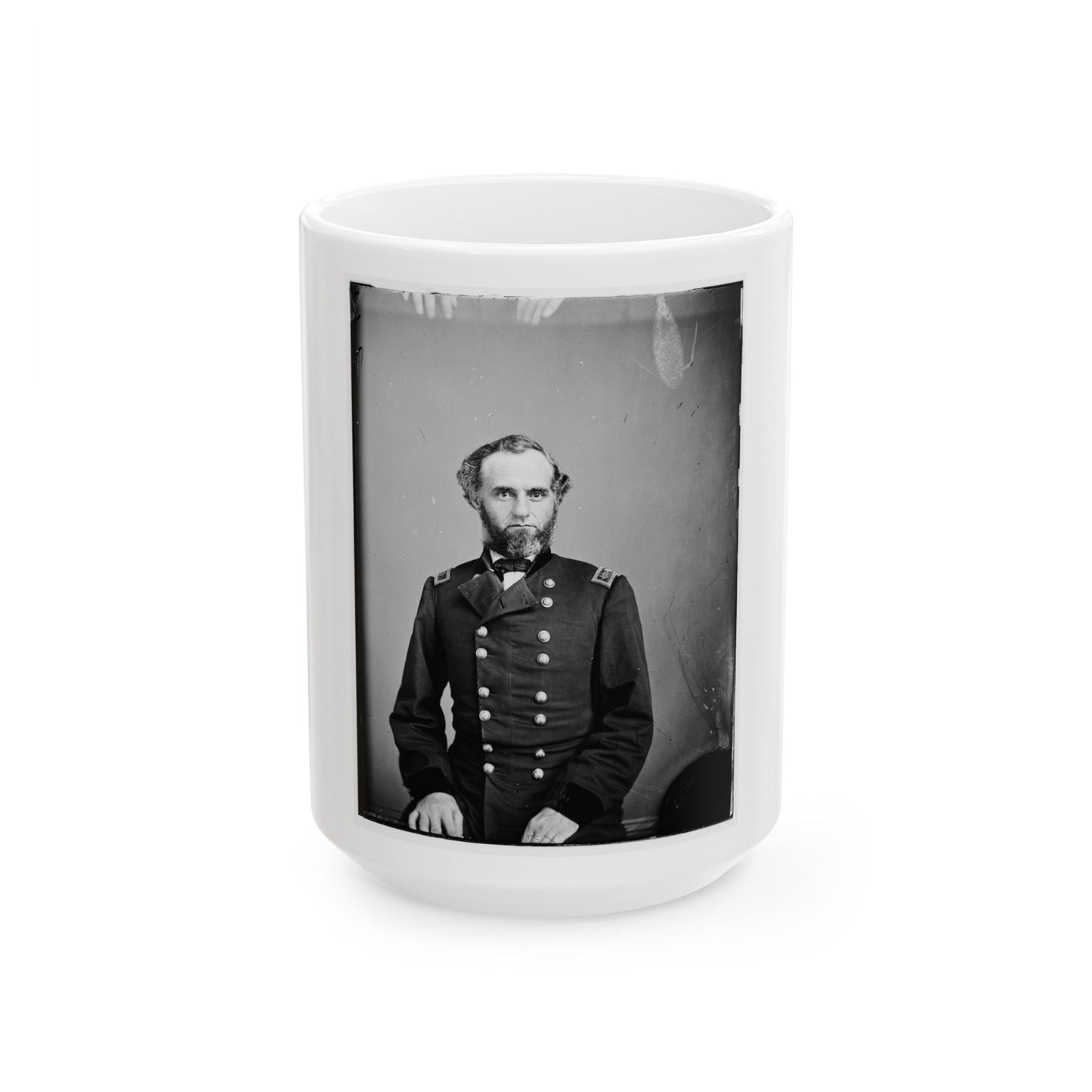 Brig. Gen. Richard W. Johnson (U.S. Civil War) White Coffee Mug-15oz-The Sticker Space